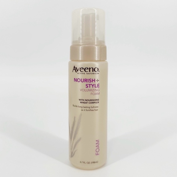 Aveeno Nourish + Style Volumizing Foam Hair Volume Style Naturals 6.7 Oz - Picture 1 of 3